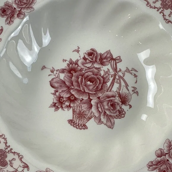 Palate & Plate Rose Floral Soup or Salad Bowls- Rare - Picture 8 of 9